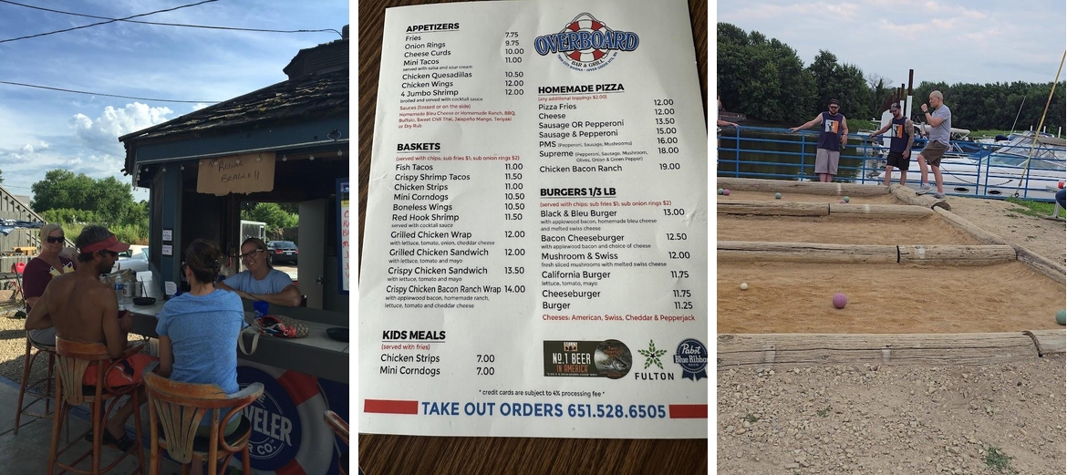 Overboard Bar & Grill Menu